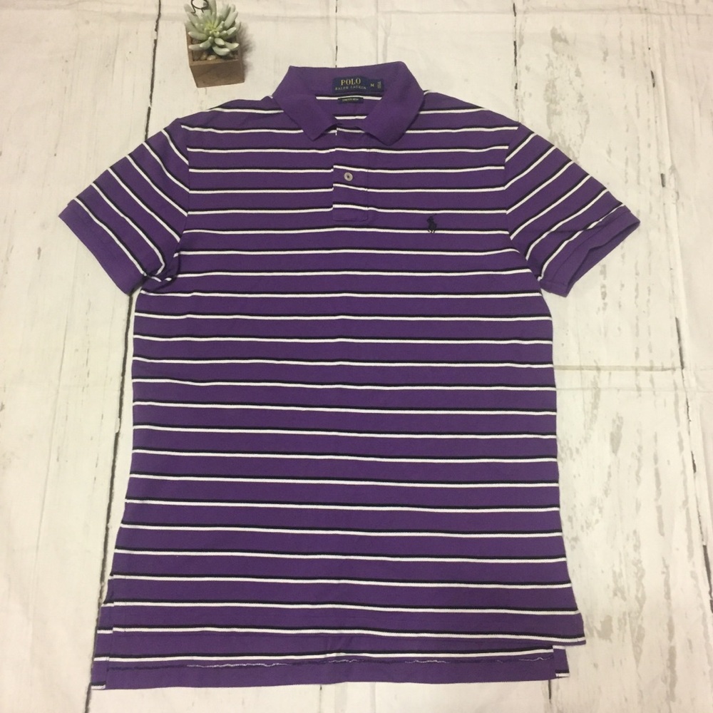 Polo Ralph Lauren Stretch Mesh Purple shirt Medium